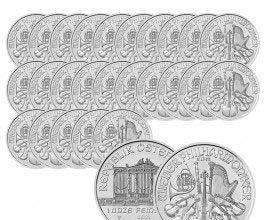 Srebrne monety bulionowe