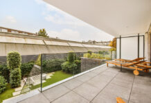 Balustrada szklana na taras