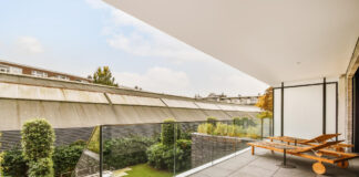 Balustrada szklana na taras